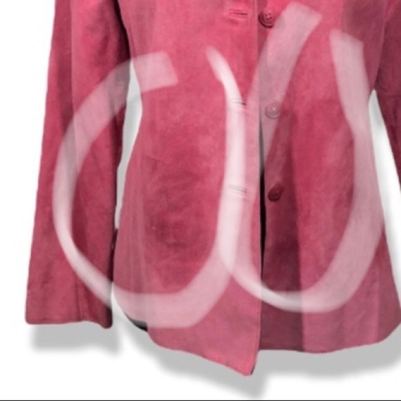 Valerie by Valerie stevens pink jacket 100%suede - Picture 14 of 14